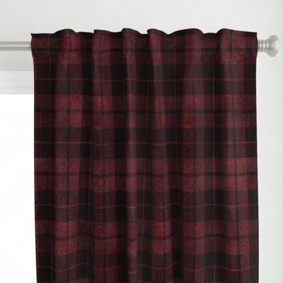 Spoonflower (large) Deep Red Curtain Panel