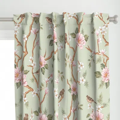Spoonflower Large French Chinoiserie Curtain Panel