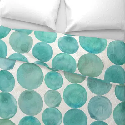 Spoonflower Large Glass Fishing Floaters Stacked On Beige With Fan Coral King Pillow Sham