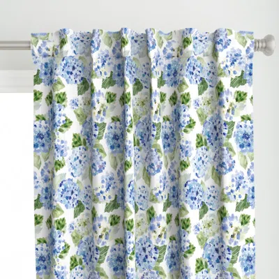 Spoonflower Large / Hydrangea Curtain Panel
