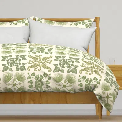 Spoonflower Large Kalo Hau Hapuu Loulu Duvet Cover