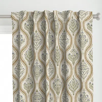 Spoonflower Large Monticello Dusty Curtain Panel