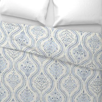 Spoonflower Large Monticello-new-navy-cream Wide Cotton Sateen 3.5 oz 26" X 20" Standard Knife Edge
