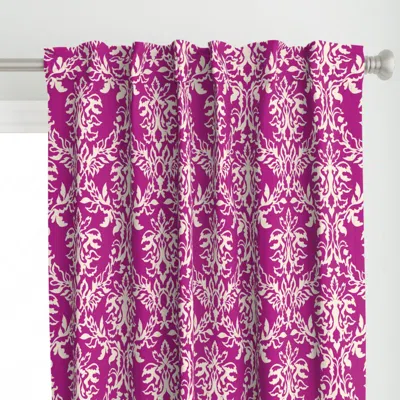 Spoonflower Large Regency Damask Curtain Panel