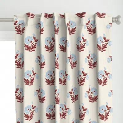 Spoonflower Large Scale Block Stamp Curtain Panel
