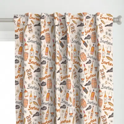 Spoonflower Large Scale Bourbon Curtain Panel