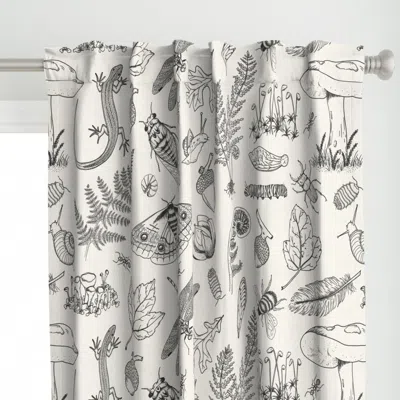 Spoonflower Large Scale Charcoal Curtain Panel