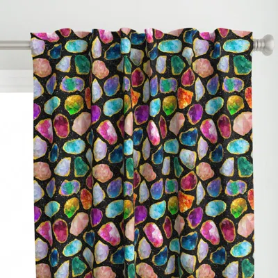 Spoonflower Large Scale Colorful Curtain Panel