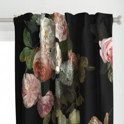 Spoonflower Large Scale Tessa Floral Curtain Panel