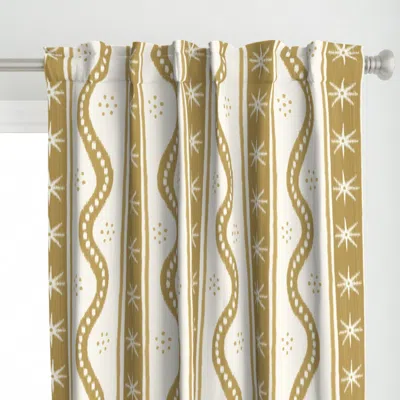 Spoonflower Large Sepia On Cream Curtain Panel