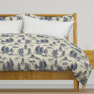 Spoonflower Large-scale Alien Abduction Duvet Cover