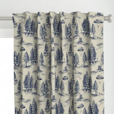 Spoonflower Large-scale Alien Curtain Panel