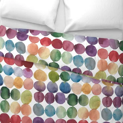 Spoonflower Large-scale Colorful Spots Wide Cotton Sateen 3.5 oz 26" X 20" Standard Knife Edge