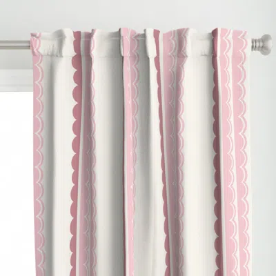Spoonflower L-artisan Scalloped Curtain Panel