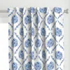 Spoonflower Lavender And Hydrangea Curtain Panel