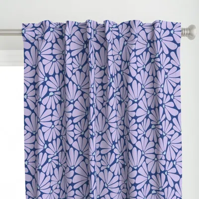Spoonflower Lavender Purple And Blue Curtain Panel