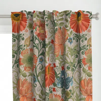Spoonflower Le Jardin Art Nouveau Curtain Panel