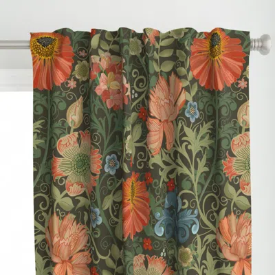 Spoonflower Le Jardin Art Nouveau Curtain Panel