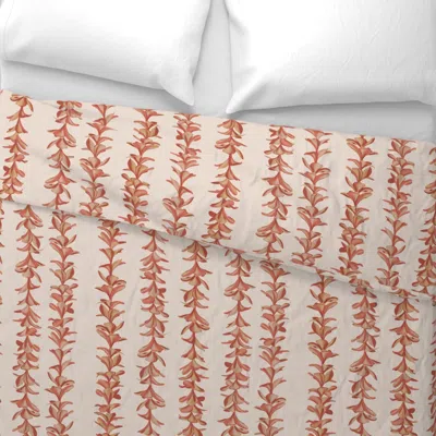 Spoonflower Lei Plumeria On Beige Wide Cotton Sateen 3.5 oz 26" X 20" Standard Knife Edge