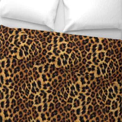 Spoonflower Leopard Fur Seamless Pattern Euro Pillow Sham