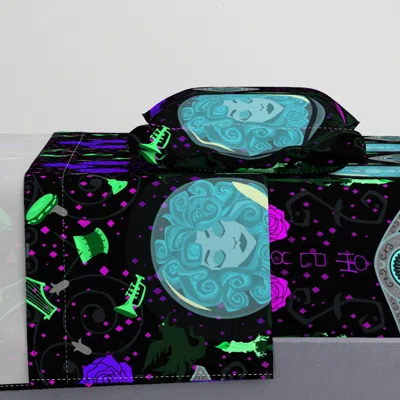 Spoonflower Leota Neon Twin Sheet Set