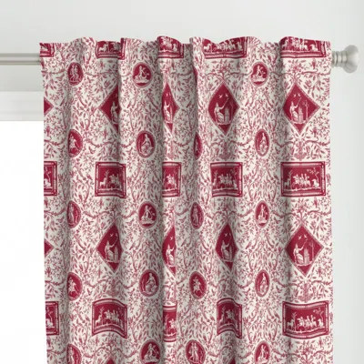 Spoonflower Les Oiseaux Toile 1a Curtain Panel