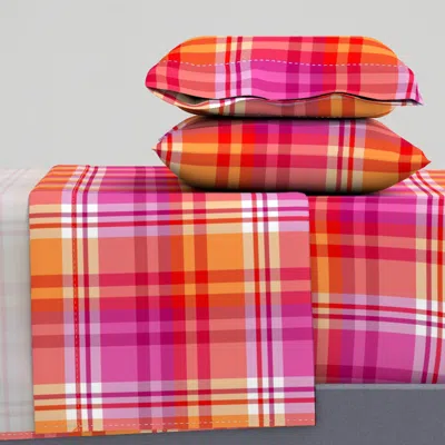 Spoonflower Lesbian Plaid King Sheet Set
