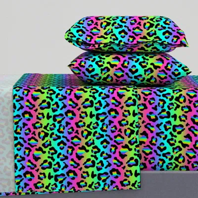 Spoonflower Lf Rainbow Queen Sheet Set