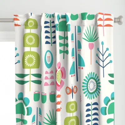 Spoonflower Light Retro Scandi Curtain Panel