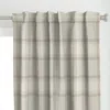 Spoonflower Light Tan Plaid - Large Curtain Panel