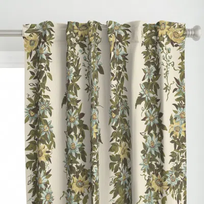 Spoonflower Lighter On Spanish White Curtain Panel