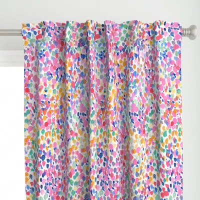 Spoonflower Lighthearted Pastel Large Curtain Panel