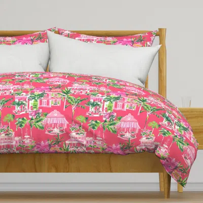 Spoonflower Lilly's Shopping Spree - Punch Duvet Cover