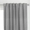Spoonflower Linen Grey Light Curtain Panel
