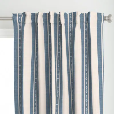 Spoonflower Linen Look Rustic Curtain Panel