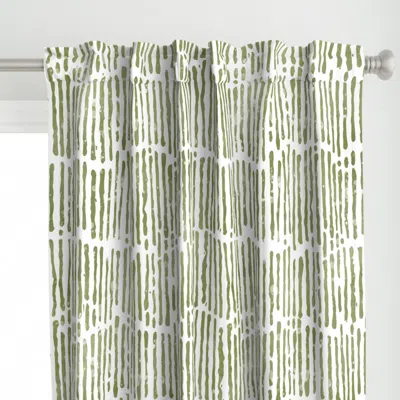 Spoonflower Loose Hand Drawn Stripes Curtain Panel