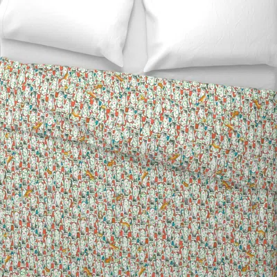 Spoonflower Lovewright Endpaper Wide Cotton Sateen 3.5 oz 26" X 20" Standard Knife Edge