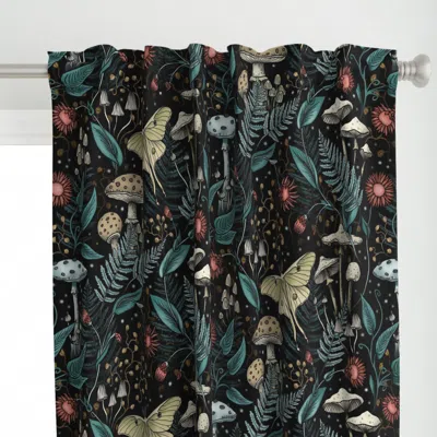 Spoonflower Luna Moth Starlight Mushs Curtain Panel