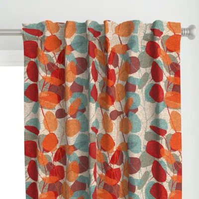 Spoonflower Lunaria On A Fall Day Curtain Panel