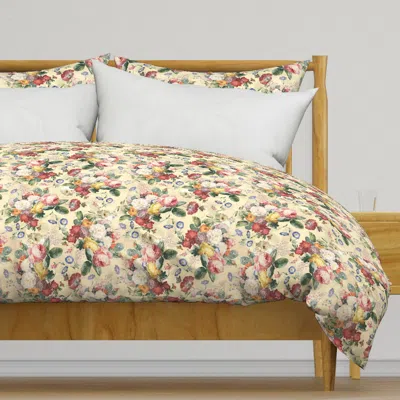 Spoonflower Lush Baroque Antique Roses Duvet Cover
