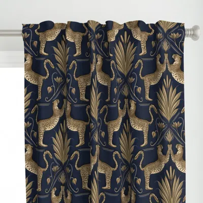 Spoonflower Luxury Art Deco Jungle Curtain Panel