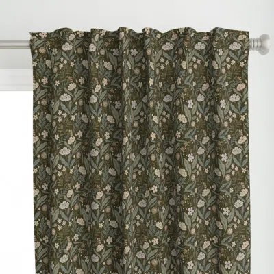 Spoonflower (m) Groovy Garden Curtain Panel