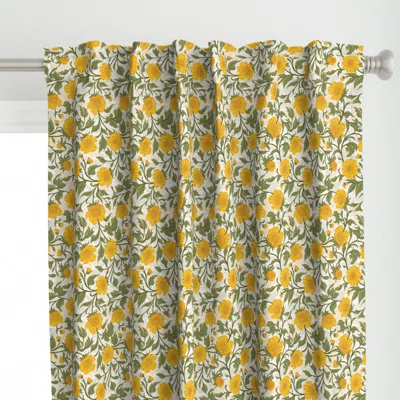 Spoonflower (m) Pretty Buttercup Curtain Panel