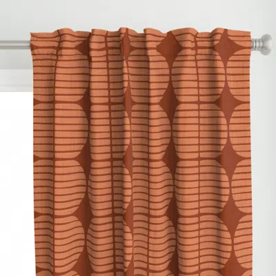 Spoonflower M/ Rust Orange & Curtain Panel