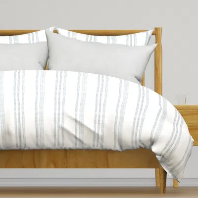 Spoonflower M Vertical Stripes Airy Wobbly Duvet Cover