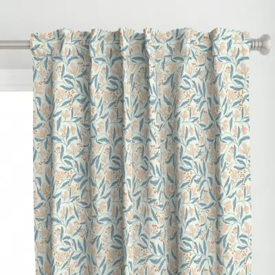 Spoonflower (m) Vintage Floral Curtain Panel