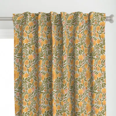 Spoonflower (m)- Wild Daisy Minimal Curtain Panel