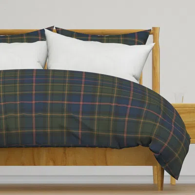 Spoonflower Macrae Tartan Plaid Hunting Duvet Cover