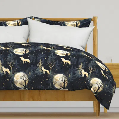 Spoonflower Magic Wolf Moon 1 Duvet Cover