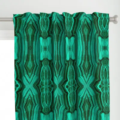 Spoonflower Malachite.2018 Curtain Panel